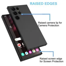 Case For Samsung S24 Ultra Black Soft Silicon Shockproof Phone Cover