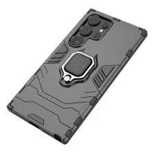 Case For Samsung S24 Ultra Square Ring Case shockproof stand cover