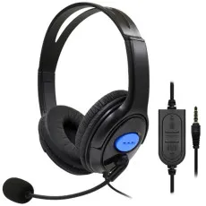 Black Wired Headphones Microphone Gaming Headset