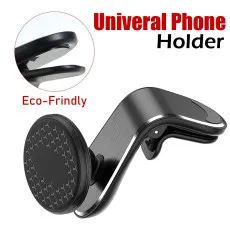 Universal Car Air Vent Phone Holder Mount L Shape Stand 360 Rotate Super Magnet