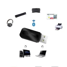 Universal 5.0 Wireless Aux USB Adapter Transmitter Receiver 3.5mm Audio Jack Compatible Apple Samsung UK