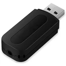 Universal 5.0 Wireless Aux USB Adapter Transmitter Receiver 3.5mm Audio Jack Compatible Apple Samsung UK