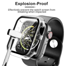 For Apple Watch Series 5/6/7/8/SE Case iWatch Screen Protector 44