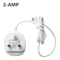 Type C 2 AMP 3 Pin Wall Plug 5V Fast Smartphones Tablet USB-C Charger -UK