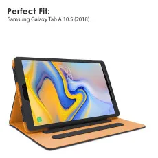 Leather Case For Samsung Galaxy Tab A 2018 Soft Genuine Leather Cover Adjustable Angle Case For T590/T595