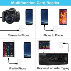 SD Card Reader Type-C Adapter For Samsung USB 3 in 1 Camera memory Kit Adapter