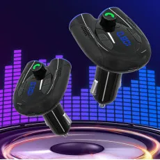 Universal High-Speed Car Kit Adapter Bluetooth 2USB & Type C Charger For Android