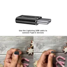 8 Pin Female To Male USB Type C 3.1 OTG Adapter Converter Charger For iPhone