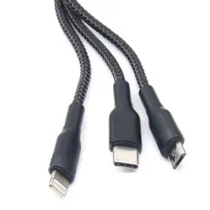 2.0A Fast Charging & Data Transferring Cable Type C/Micro/iPhone