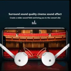 Wired Earphone With 3.5mm Jack Super Bass In Earphone Mic hands-free