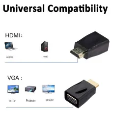 HDMI to VGA Adapter For HD Video Connector Adapter For PC Laptop Projector DVD
