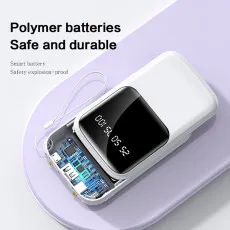 Best Portable 8000mAh Battery Fast Phone Power Bank For iPhone And Android