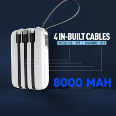 Best Portable 8000mAh Battery Fast Phone Power Bank For iPhone And Android