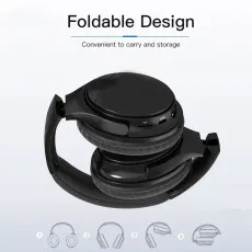 Shop Best Foldable Wireless Bluetooth Headset Noise Cancelling Over-Ear Earphone for Smart Phone UK