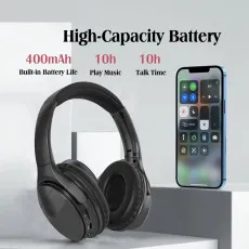 Shop Best Foldable Wireless Bluetooth Headset Noise Cancelling Over-Ear Earphone for Smart Phone UK