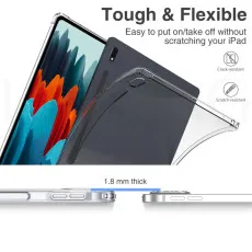 Samsung Galaxy Tab S7 FE TPU UK 12.4 inch 2021, SM-T730/T33 Crystal Clear TPU Skin Bumper Back Cover