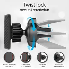 Best 360° Strong Magnetic Air Vent Mount Car Mobile Phone Holder For Cars UK Seller