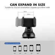 360° Universal Car mobile Phone Dashboard Windscreen GPS Stand Holder For Phones