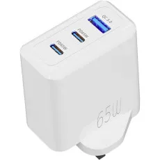 Best 3-Pin Mains Wall Plug Dual Type C & USB Charger Adapter For Phone UK