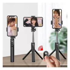 Universal Bluetooth Selfie Stick & Tripod with Remote for iPhone, Samsung, Xiaomi & All Phones