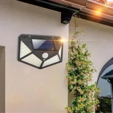 5W LED Solar Motion Sensor Light, Waterproof Outdoor Security Wall Lamp for Garden and Post – UK
