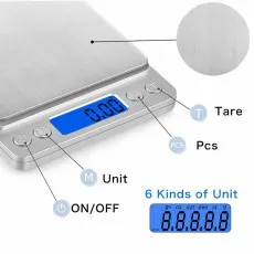 Digital Electronic Kitchen Scales 0.01g-500g Postal Pocket LCD Weighing Scale for Food & Jewellery | UK