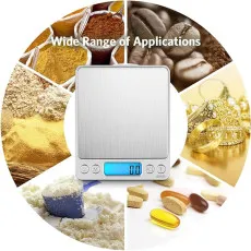 Digital Electronic Kitchen Scales 0.01g-500g Postal Pocket LCD Weighing Scale for Food & Jewellery | UK