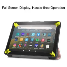 Case For Amazon Fire HD 8 2020 Leather Flip Trifold Stand Auto Wake & Sleep Magnetic Smart Cover For HD 8 Plus (2020)