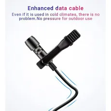 Professional Omnidirectional Lavalier Microphone 3.5mm - Clip-On Lapel Mic for Smartphone DSLR Camera PC | UK