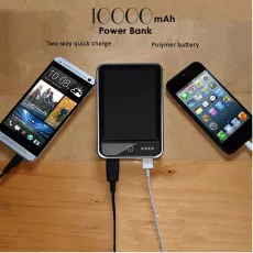 Portable 10000mAh Power Bank Slim, Powerful & Charges 2 Devices | UK
