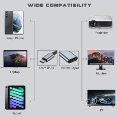 USB-C to HDMI  Cable Adapter UK