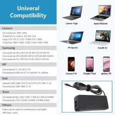 45W USB-C Laptop Charger Extensive compatibility