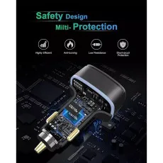 Fast Car Charger with 3 USB Ports - Cigarette Lighter Adapter for iPhone, Samsung & More | UK