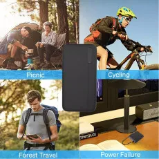 10000mAh Power Bank Fast Charger 4-Ports USB Portable Charger Power Bank-Black