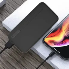 10000mAh Power Bank Fast Charger 4-Ports USB Portable Charger Power Bank-Black