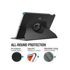 iPad Pro 2022 Case UK 12.9 360 Rotating  Degree Slim PU Leather Protective Smart Stand Kickstand Folio Cover Case