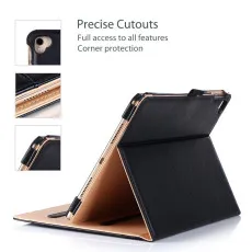 iPad Pro 6th Gen Case UK 12.9 Genuine Leather Case Soft Leather Cover For A2764, A2437, A2766