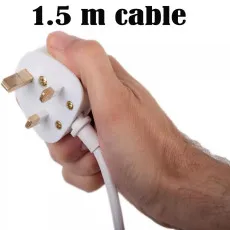 White 4 USB ports extension cord