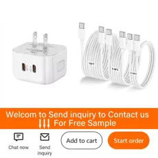 20W USB-C PD Super Fast Charger Dual USB Type-C 40W Power Adapter for Phones & Tablets | UK