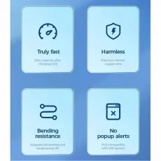 Fast Charging Cable for iPhone - 6ft Long Charging Cord Lead