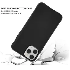 iPhone11 Pro Bumper Cover Case Black Shockproof Protection