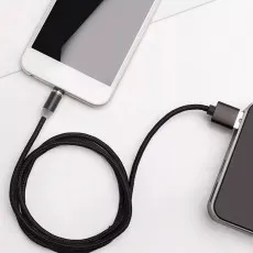 3A Fast Charging Cable - Braided, USB Lead for Huawei, Samsung