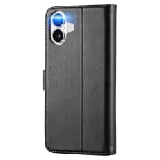 PU Leather Magnetic Wallet Case For iPhone 16 Plus