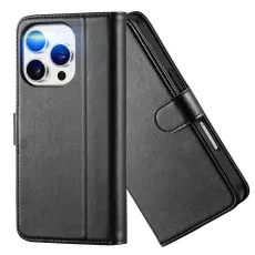 PU Leather Case For iPhone 16 Pro