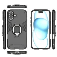 iPhone Case For iPhone 16 Shockproof Armor Ring Holder Cover | UK