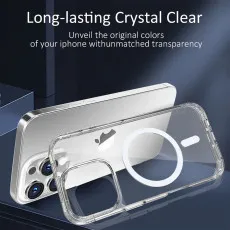 iPhone 16 Pro MagSafe Compatible Case Clear TPU, Durable Protection