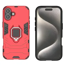 Armor Shockproof Ring Case For iPhone 16 Plus