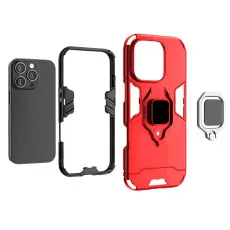 Armor Shockproof Ring Case Cover For iPhone 16 Pro