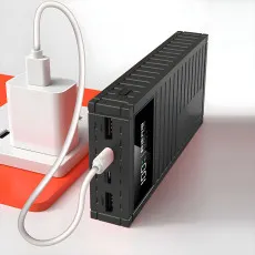 Portable Power Bank 12000mAh with Dual USB Ports & LCD Display