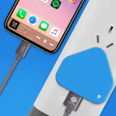 Triangle Fast Wall Plug Charger Adapter with USB-A Port for Universal Use